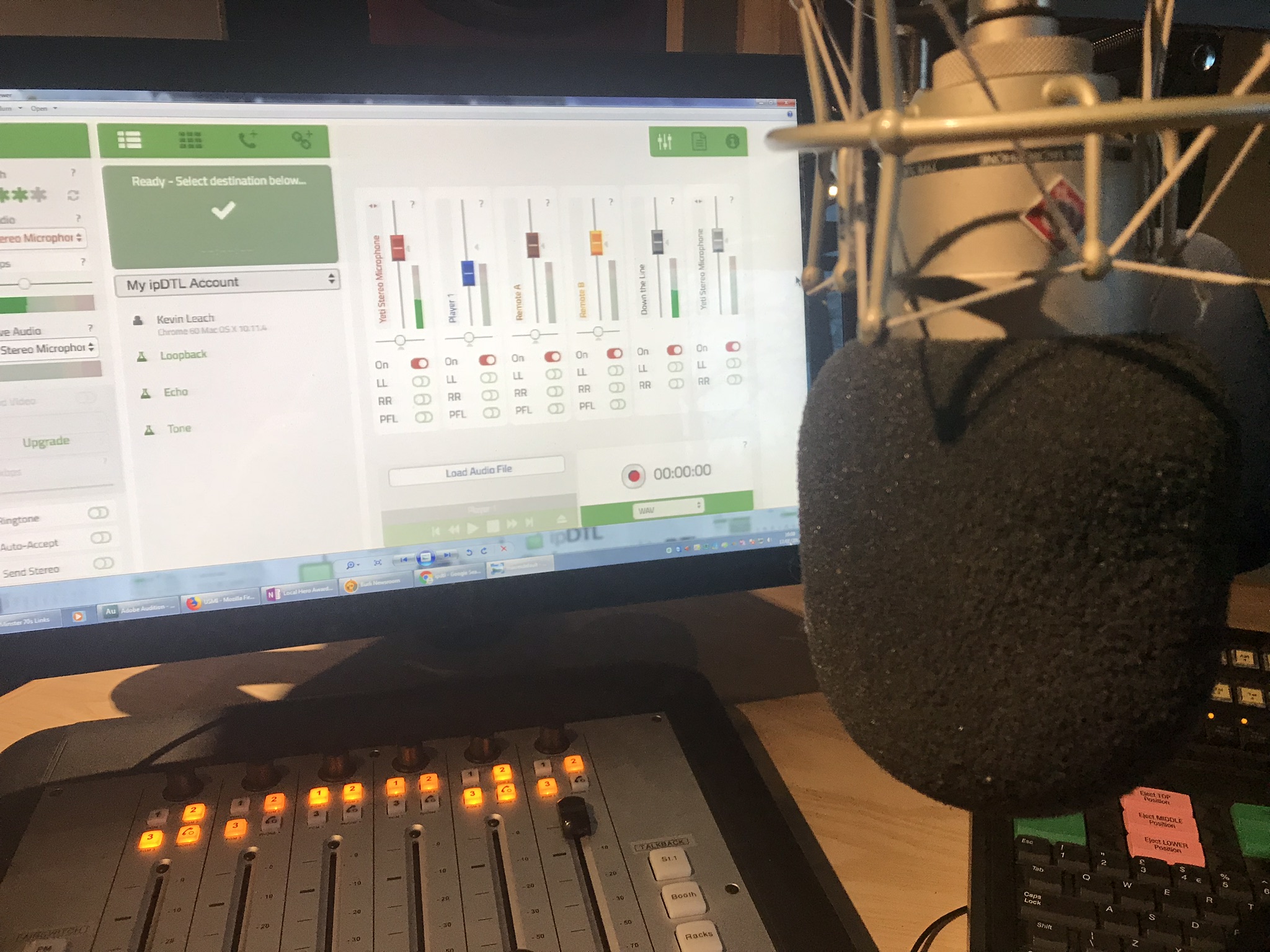 IPDTL in a radio studio environment